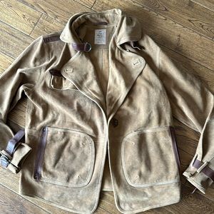 Free People. We the free leather suede jacket medium